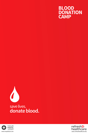 Blood donation camp poster