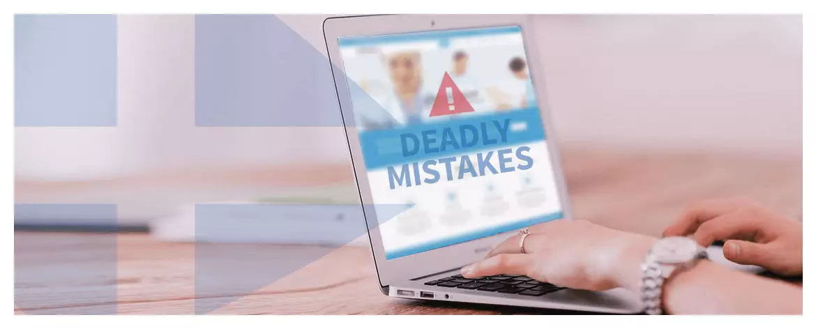9 Deadly mistakes on your hospital’s website