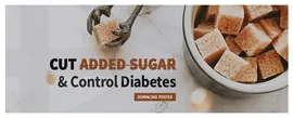 Cut Added Sugar &amp; Control Diabetes - Free Poster Download